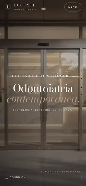 Anteprima su smartphone: Lucenti, un concept di sito immersivo