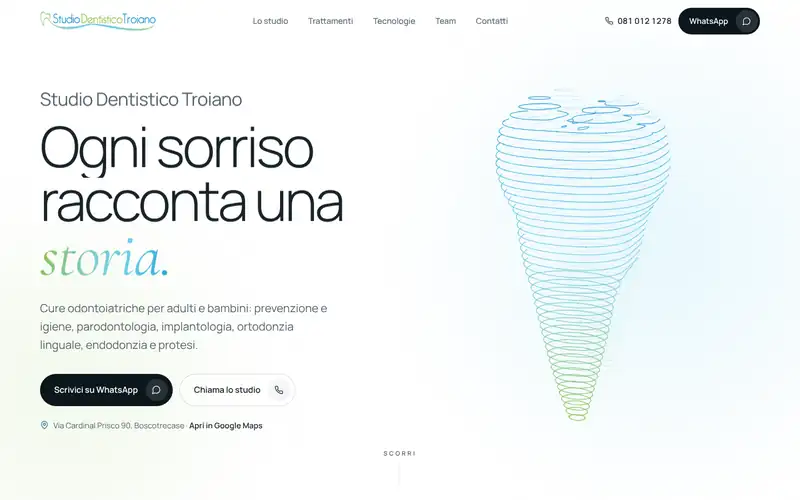 Anteprima su computer: Studio Dentistico Troiano, Boscotrecase (NA)